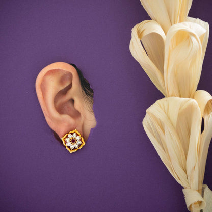 Ruby Centered Flower Set