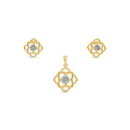 Quatrefoil Flower Set