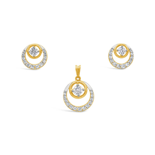 Crescent Zircon Set